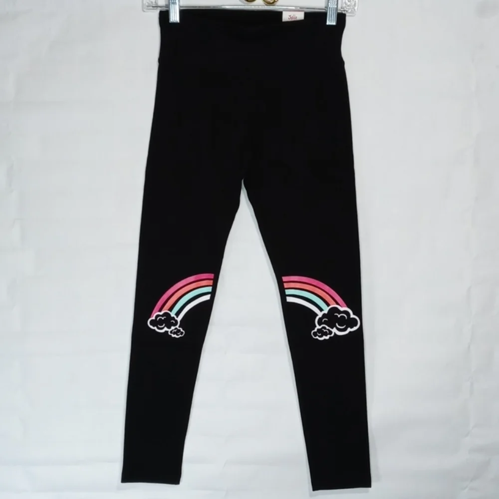 Justice Graphic Full Length Leggings Sz 12